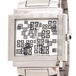 Pre Owned Givenchy Silver Stainless Steel New Apsaras REG.800411 Women's Wristwatch 35MM