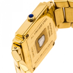 Givenchy Mother of Pearl Gold Plated Stainless Steel Diamonds New Apsaras REG.1558962 Women's Wristwatch 29 mm