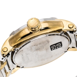 Pre Owned Givenchy White Two-Tone Stainless Steel GV.5202M Men's Wristwatch 44 mm