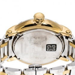 Pre Owned Givenchy White Two-Tone Stainless Steel GV.5202M Men's Wristwatch 44 mm