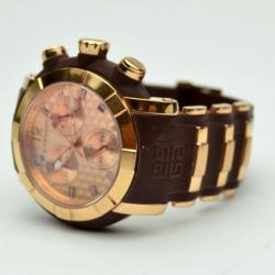 Givenchy Gold Plated Ladies Chronograph Wristwatch 47 MM