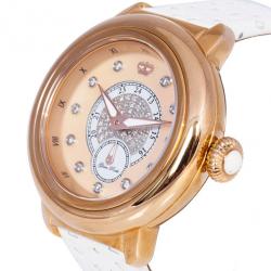 Glam Rock Pink Gold-Plated Steel Bal Harbour GR77007 Women's Wristwatch 40MM