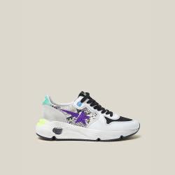 Golden Goose Deluxe Brand Multicoloured Running Sole Python-Print Sneakers Size IT 39