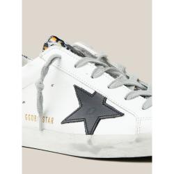 Pre Owned Golden Goose Deluxe Brand White Start Leopard Superstar Sneakers Size IT 35