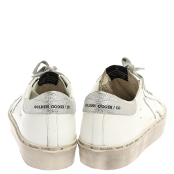 Pre Owned Golden Goose White Leather Clean Superstar Low Top Sneakers Size 40