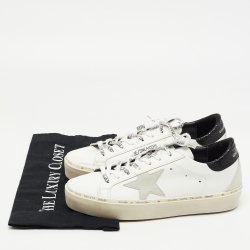 Pre Owned Golden Goose White Leather Hi Star Sneakers Size 39