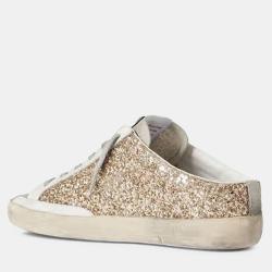Pre Owned Golden Goose Gold leather Muller EU 38