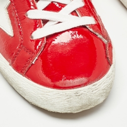 Golden Goose Red Patent  Superstar Sneakers Size 35