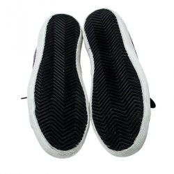 Golden Goose Violet Lurex Knitted Fabric Superstar Sneakers Size 37