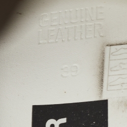 Pre Owned Golden Goose White/Gold Coarse Glitter and Leather Hi Star Sneakers Size 39