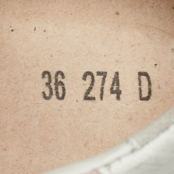 Pre Owned Golden Goose Pink/White Suede and Leather Superstar Sneakers Size 36