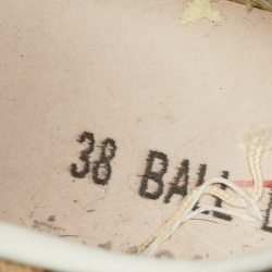 Pre Owned Golden Goose Tricolor Calf Hair And Leather Sneakers Size 38