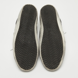 Pre Owned Golden Goose Black Leather Superstar Sneakers Size 35