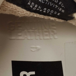 Pre Owned Golden Goose White Leather Superstar Sneakers Size 39