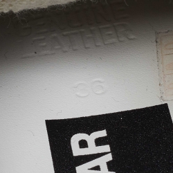 Pre Owned Golden Goose Black Suede and Python Embossed Leather Hi Star Low Top Sneakers Size 36