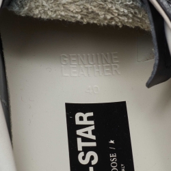 Pre Owned Golden Goose Black Leather Super Star Lace Up Mule Sneakers Size 40