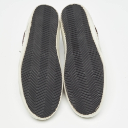 Pre Owned Golden Goose Multicolor Glitter and Leather Superstar Sneakers Size 41