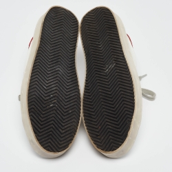 Pre Owned Golden Goose White Leather Hi Star Low Top Sneakers Size 39