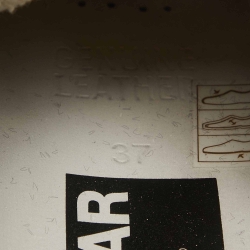 Pre Owned Golden Goose Gold/Black Glitter and Suede Superstar Sneakers Size 37