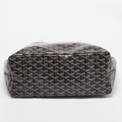 Pre Owned Goyard Brown Goyardine Coated Canvas and Leather Saint Louis PM Tote
