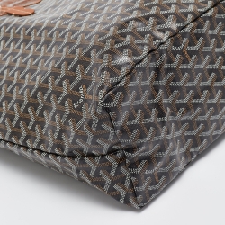 Pre Owned Goyard Brown Goyardine Coated Canvas and Leather Saint Louis PM Tote
