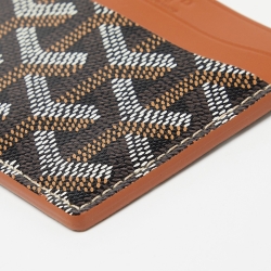 Goyard Brown Goyardine Coated Canvas and Leather Saint Sulpice Card Holder