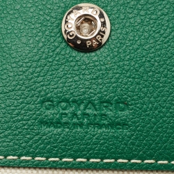 Pre Owned Goyard Green Goyardine Coated Canvas and Leather Saint Louis GM Tote