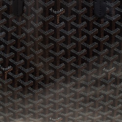 Pre Owned Goyard Black Coated Canvas Saint Louis PM Tote