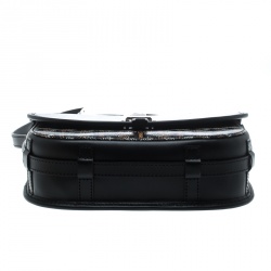 Pre Owned Goyard Black Coated Canvas and Leather Crossbody Bag