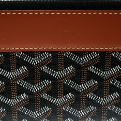Goyard Brown Coated Canvas  Matignon Zippy Wallet