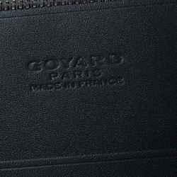 Goyard Goyardine Grey Coated Canvas Flap Continental Wallet