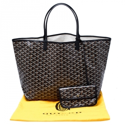 Pre Owned Goyard Brown Goyardine Coated Canvas St. Louis GM Tote