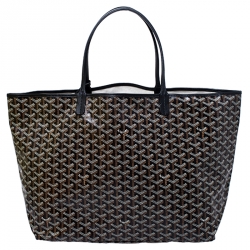 Pre Owned Goyard Brown Goyardine Coated Canvas St. Louis GM Tote