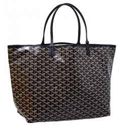 Pre Owned Goyard Brown Goyardine Coated Canvas St. Louis GM Tote