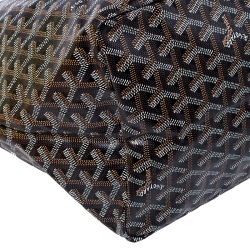 Pre Owned Goyard Brown Goyardine Coated Canvas St. Louis GM Tote