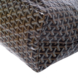 Pre Owned Goyard Brown Goyardine Coated Canvas St. Louis GM Tote