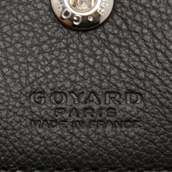 Pre Owned Goyard Black Goyardine Coated Canvas and Leather Saint Louis PM Tote