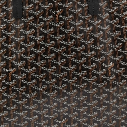 Pre Owned Goyard Black Goyardine Coated Canvas and Leather Saint Louis PM Tote