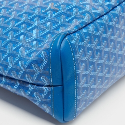 Goyard Blue Goyardine Coated Canvas and Leather Artois Pm Tote