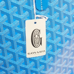Goyard Blue Goyardine Coated Canvas and Leather Artois Pm Tote
