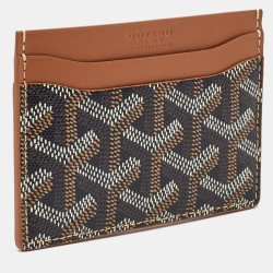 Goyard Tan Goyardine Coated Canvas and Leather Saint Sulpice Card Holder