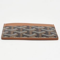 Goyard Tan Goyardine Coated Canvas and Leather Saint Sulpice Card Holder