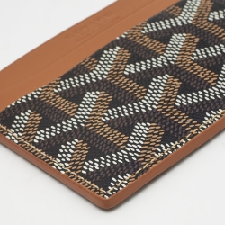 Goyard Tan Goyardine Coated Canvas and Leather Saint Sulpice Card Holder