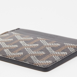 Goyard Black Goyardine Coated Canvas and Leather Saint Sulpice Card Holder