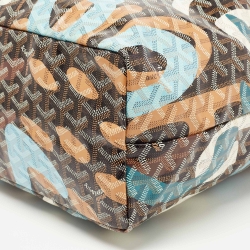 Goyard Black Lettres Camouflage Goyardine Coated Canvas Limited Edition Saint Louis PM Tote