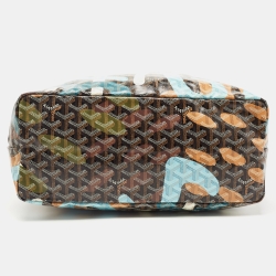 Goyard Black Lettres Camouflage Goyardine Coated Canvas Limited Edition Saint Louis PM Tote