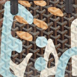 Goyard Black Lettres Camouflage Goyardine Coated Canvas Limited Edition Saint Louis PM Tote