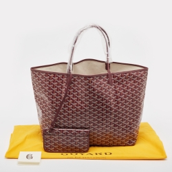 Goyard Burgundy Goyardine Coated Canvas and Leather Saint Louis GM Tote