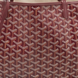 Goyard Burgundy Goyardine Coated Canvas and Leather Saint Louis GM Tote