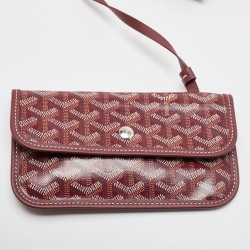 Goyard Burgundy Goyardine Coated Canvas and Leather Saint Louis GM Tote